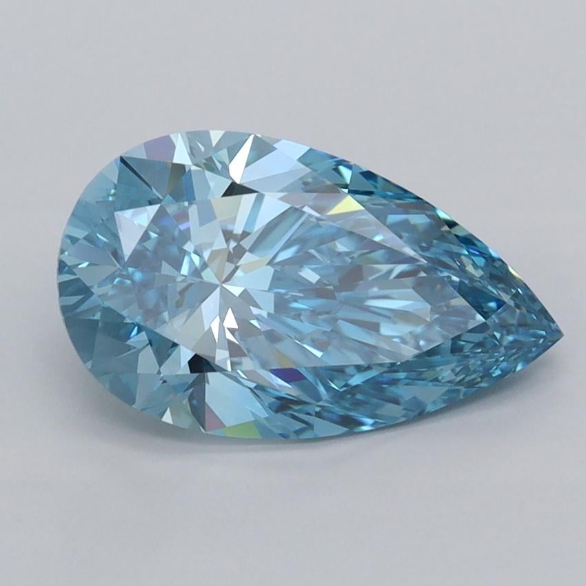 2.04 Ct. Fancy Vivid  Blue Pear Lab Grown Diamond