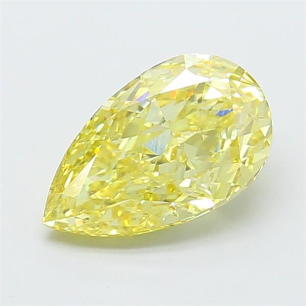 2.05 Ct. Fancy Intense Yellow Pear Lab Grown Diamond
