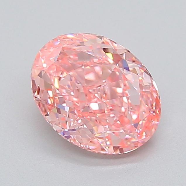 2.08 Ct. Fancy Vivid  Pink Oval Lab Grown Diamond