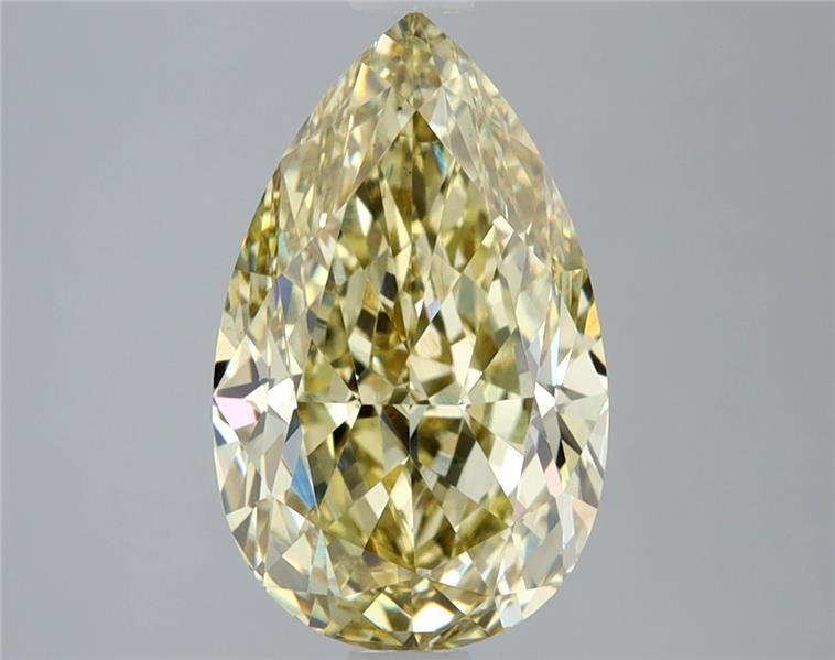 3.51 Ct. Fancy Intense Yellow Pear Lab Grown Diamond
