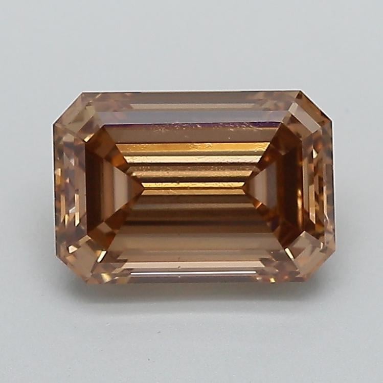 2.04 Ct. Light  Brown Emerald Lab Grown Diamond