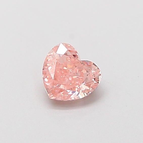 0.29 Ct. Fancy Intense Pink Heart Lab Grown Diamond