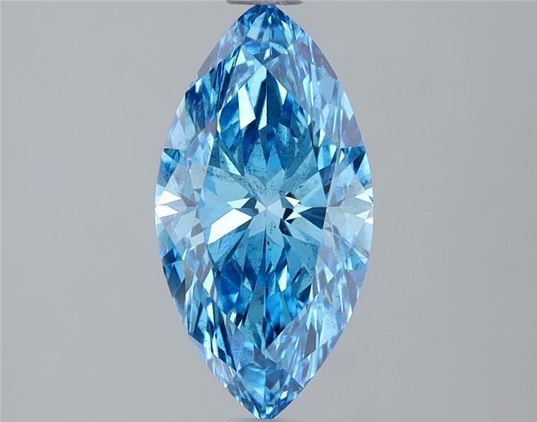 1.20 Ct. Fancy Vivid Blue Marquise Lab Grown Diamond