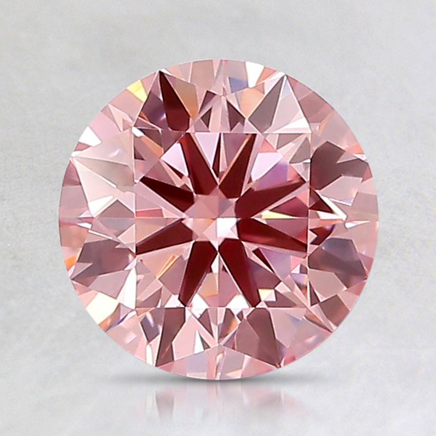 1.53 Ct. Fancy Intense Pink Round Lab Created Diamond