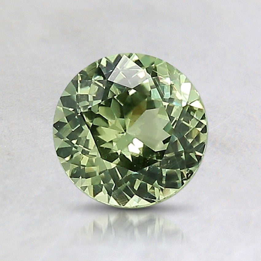 6.1x6mm Unheated Green Round Montana Sapphire