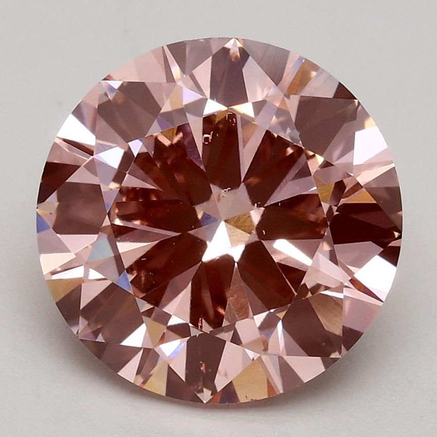 3.00 Ct. Fancy Intense Pink Round Lab Grown Diamond