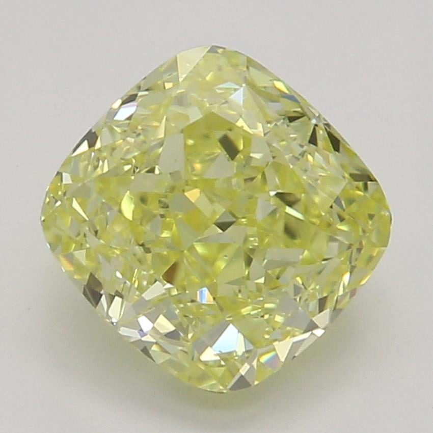 1.02 Ct. Fancy Intense Yellow Cushion Diamond