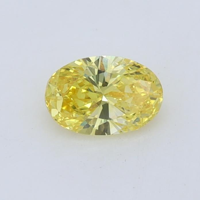 0.40 Ct. Fancy Intense  Yellow Oval Lab Grown Diamond