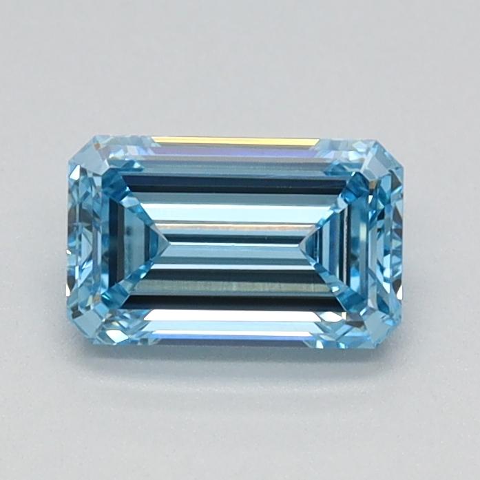 0.62 Ct. Fancy Intense Blue Emerald Lab Grown Diamond