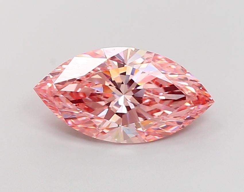 4.03 Ct. Fancy Vivid Pink Marquise Lab Grown Diamond