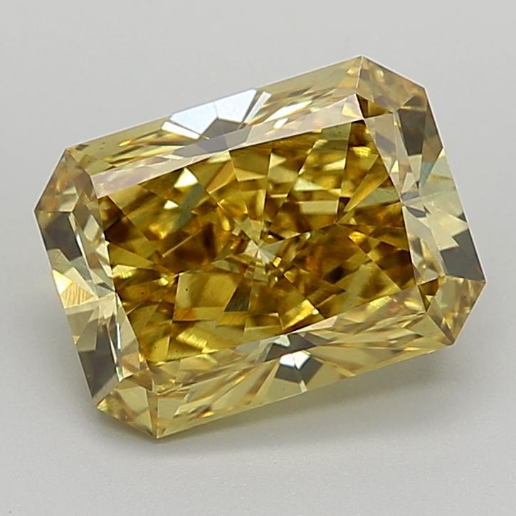 4.01 Ct. Fancy Vivid  Yellow Radiant Lab Grown Diamond