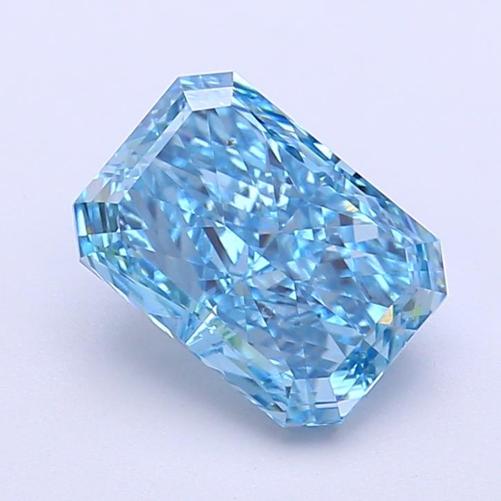 2.03 Ct. Fancy Vivid  Blue Radiant Lab Grown Diamond