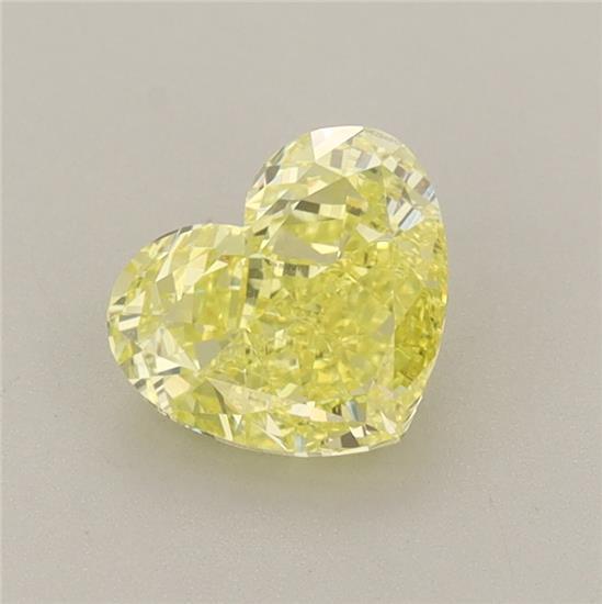 1.08 Ct. Fancy Intense Yellow Heart Lab Grown Diamond