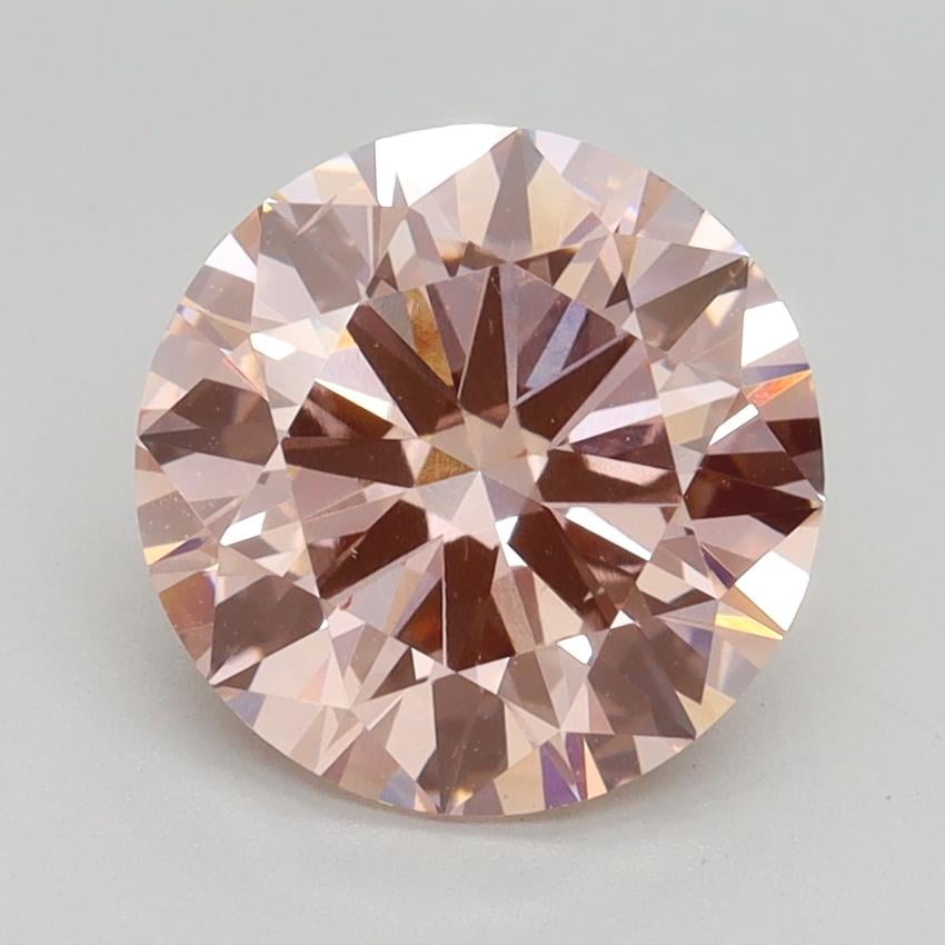 2.69 Ct. Fancy Intense Pink Round Lab Grown Diamond
