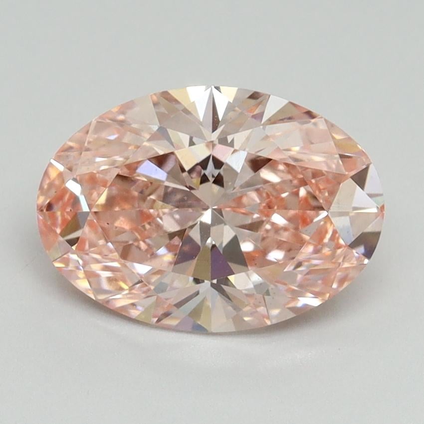 2.02 Ct. Fancy Intense Pink Oval Lab Grown Diamond