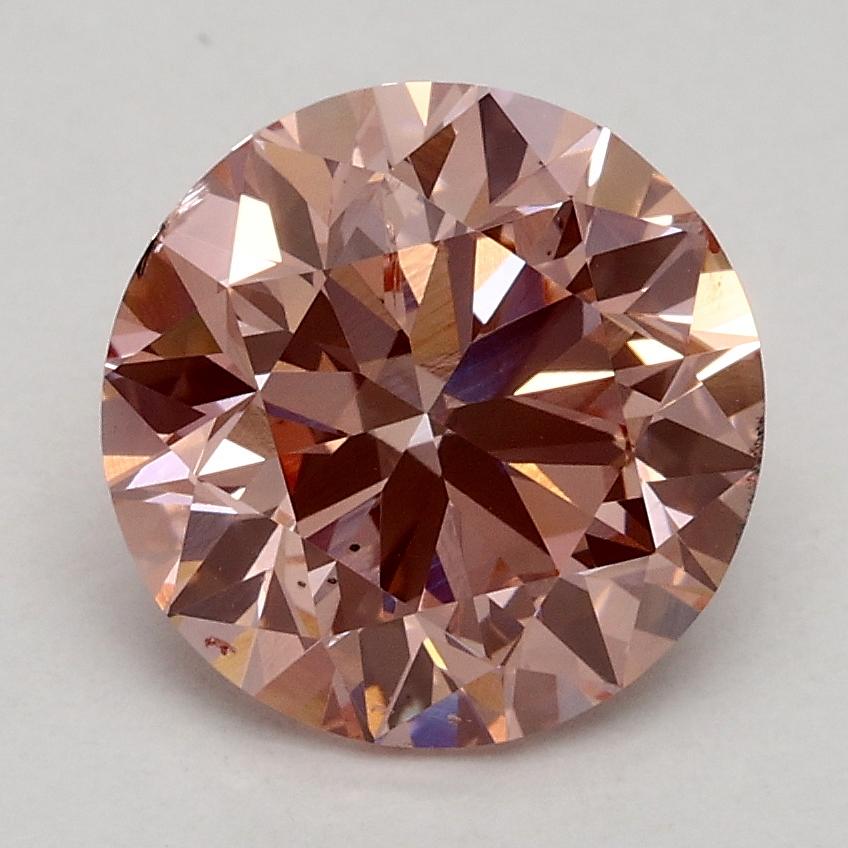 2.00 Ct. Fancy Intense Pink Round Lab Grown Diamond