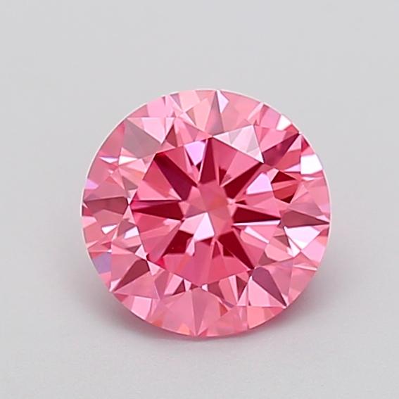1.50 Ct. Fancy Vivid Pink Round Lab Grown Diamond