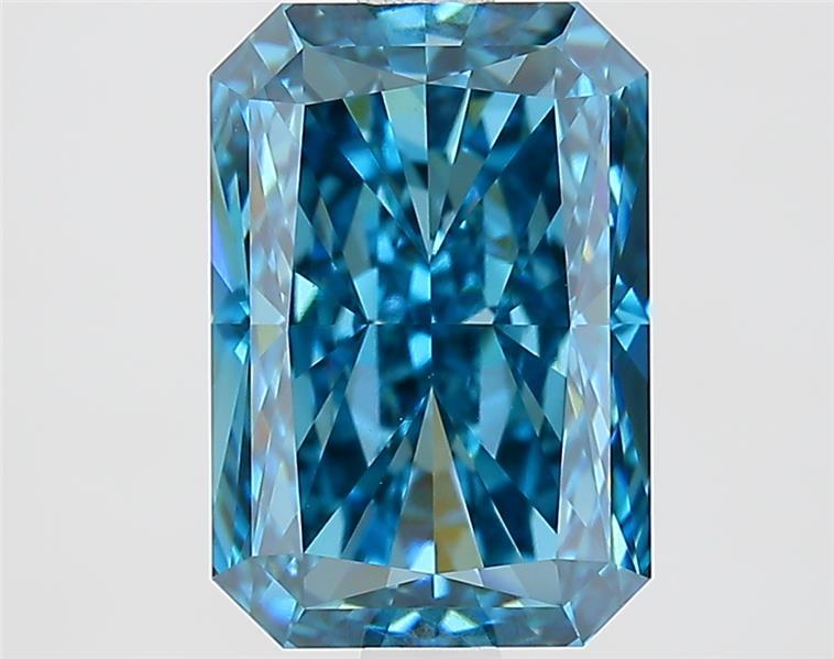 2.83 Ct. Fancy Vivid Blue Radiant Lab Grown Diamond