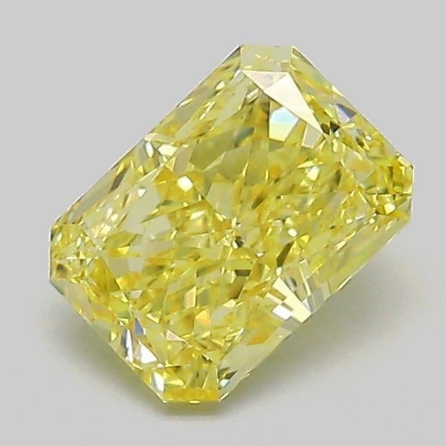 1.10 Ct. Fancy Vivid  Yellow Radiant Lab Grown Diamond