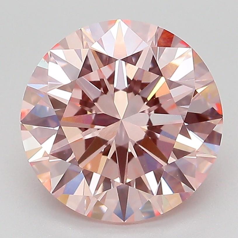 3.50 Ct. Fancy Intense Pink Round Lab Grown Diamond