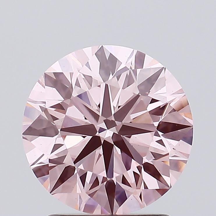 2.02 Ct. Fancy Intense Pink Round Lab Grown Diamond