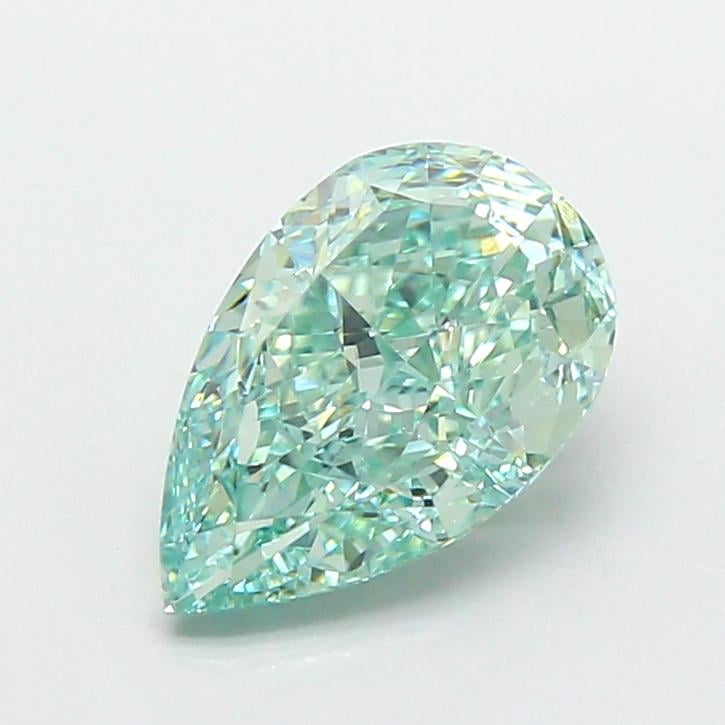 1.88 Ct. Fancy Vivid  Green Pear Lab Grown Diamond