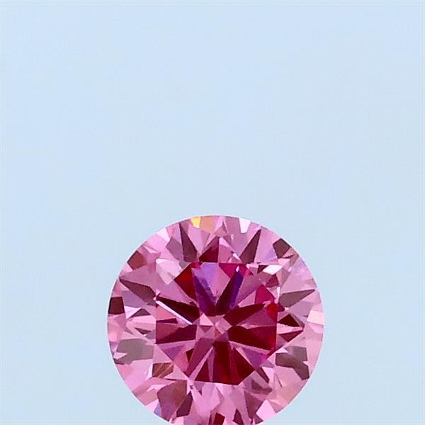 0.32 Ct. Fancy Vivid Pink Round Lab Grown Diamond