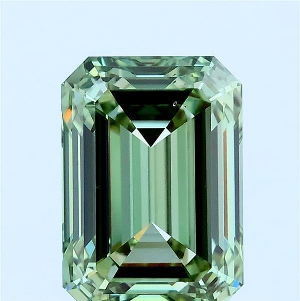 3.01 Ct. Fancy Vivid Green Emerald Lab Grown Diamond