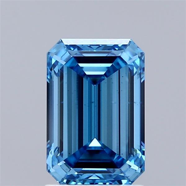 2.00 Ct. Fancy Vivid Blue Emerald Lab Grown Diamond