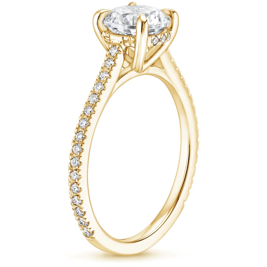 18K Yellow Gold Luxe Lissome Diamond Ring (1/5 ct. tw.), large side view