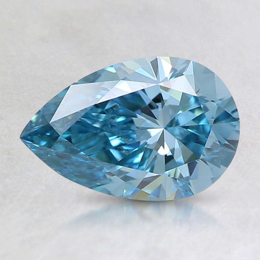 1.00 Ct. Fancy Intense Green-Blue Pear Lab Grown Diamond