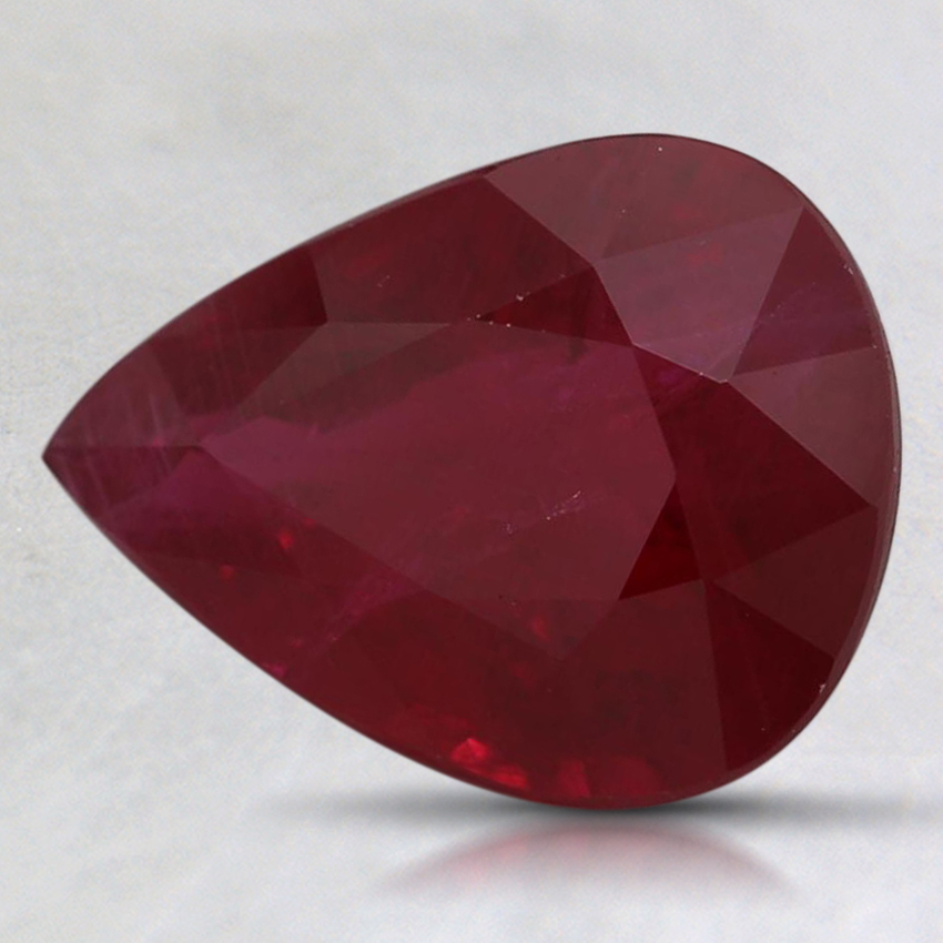 9.2x7.2mm Pear Greenland Ruby
