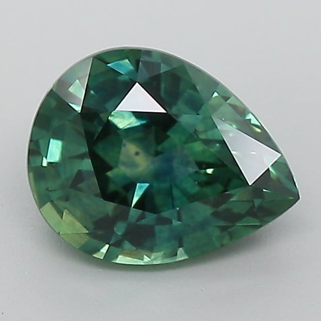 8x6.3mm Teal Pear Montana Sapphire