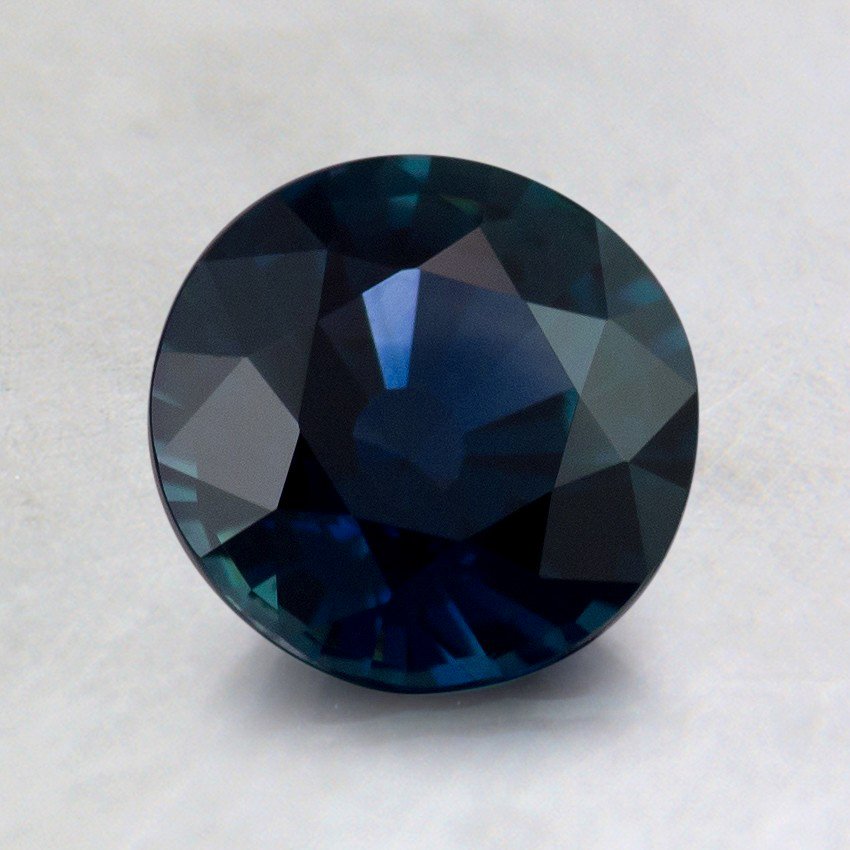 6.5mm Unheated Teal Round Sapphire