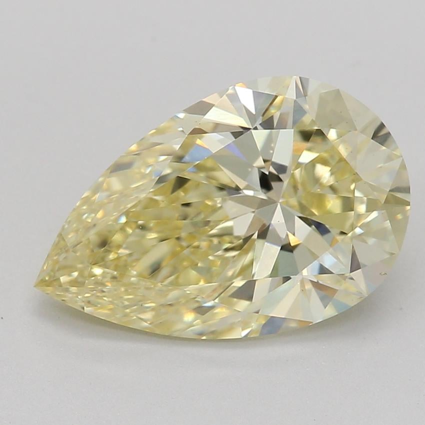2.00 Ct. Fancy Yellow Pear Lab Grown Diamond