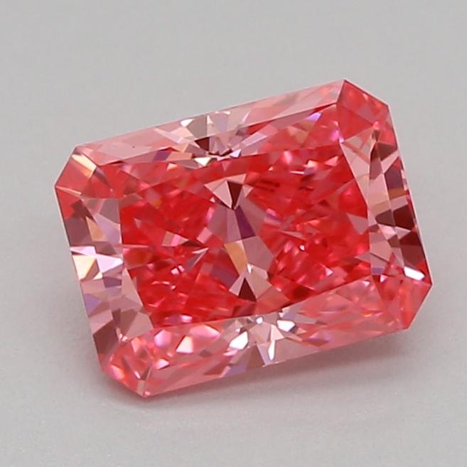 0.55 Ct. Fancy Vivid Pink Radiant Lab Grown Diamond