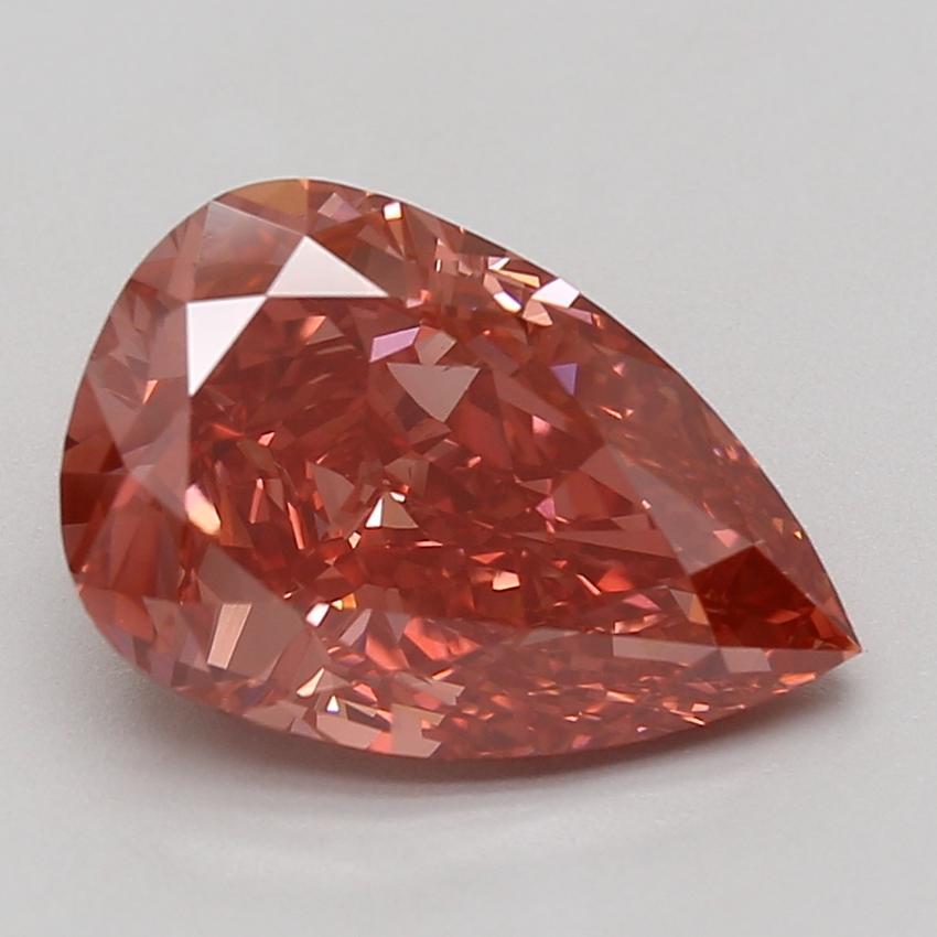 5.09 Ct. Fancy Vivid Pink Pear Lab Grown Diamond