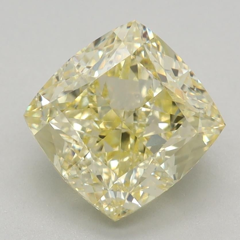 1.53 Ct. Fancy Intense Yellow Cushion Lab Grown Diamond