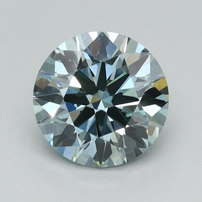 0.70 Ct. Fancy Intense Green Round Lab Grown Diamond