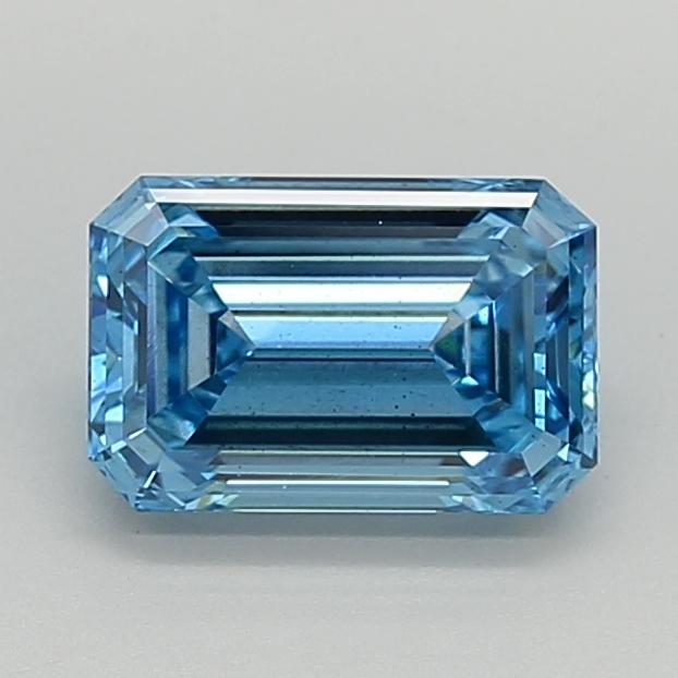 1.85 Ct. Fancy Vivid  Blue Emerald Lab Grown Diamond