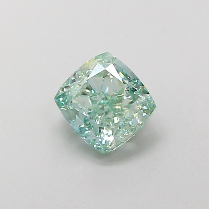 1.01 Ct. Fancy Intense  Green Cushion Lab Grown Diamond