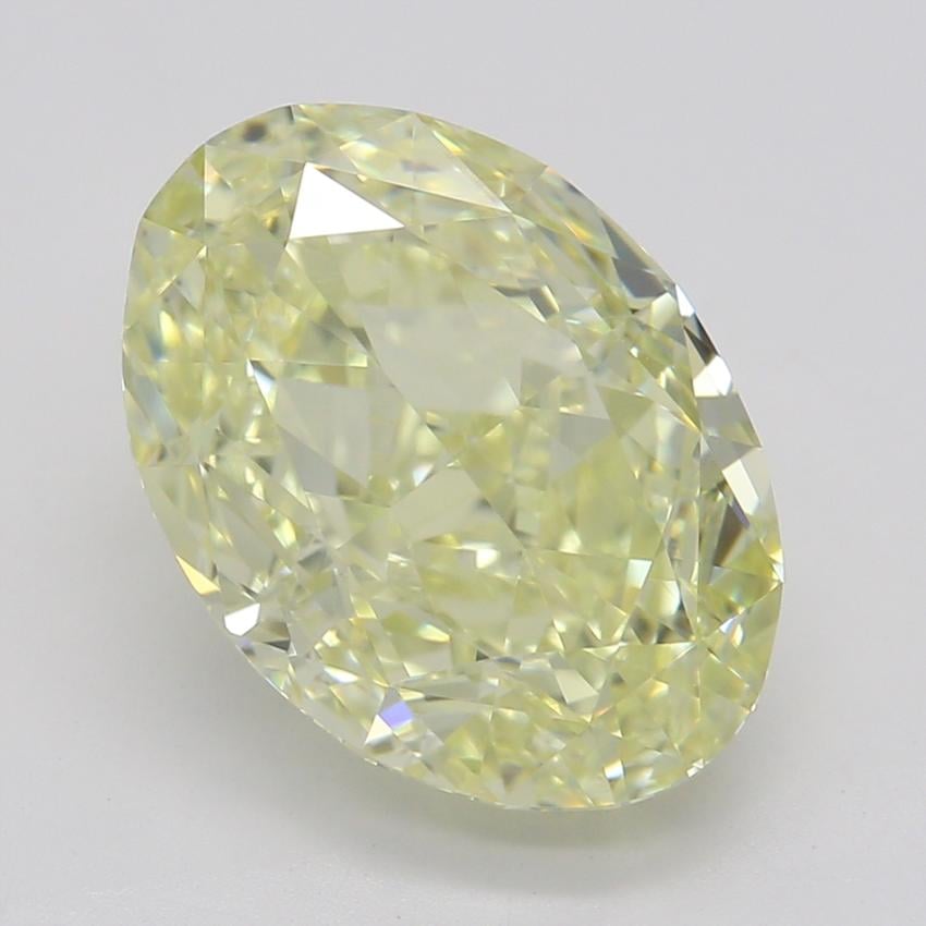 3.00 Ct. Fancy Light Yellow Oval Diamond