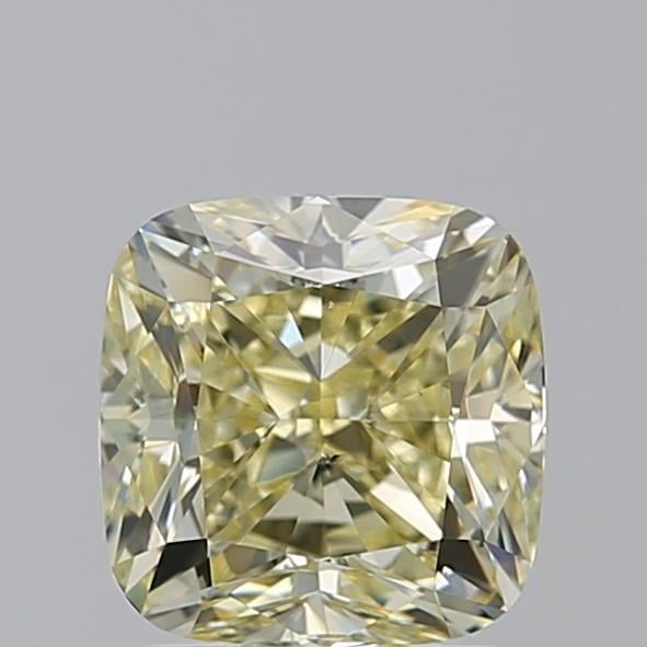 2.00 Ct. Fancy Light Yellow Cushion Diamond