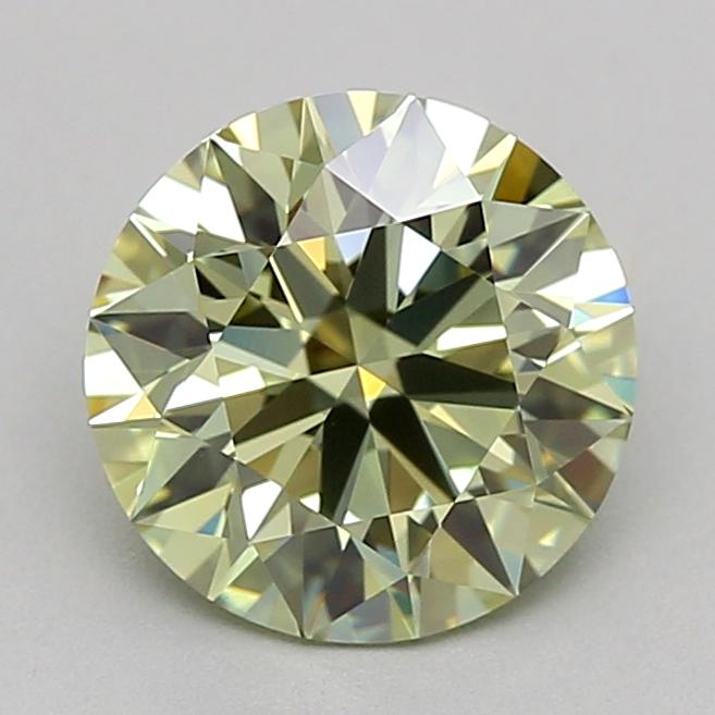 1.26 Ct. Fancy Intense  Green Round Lab Grown Diamond