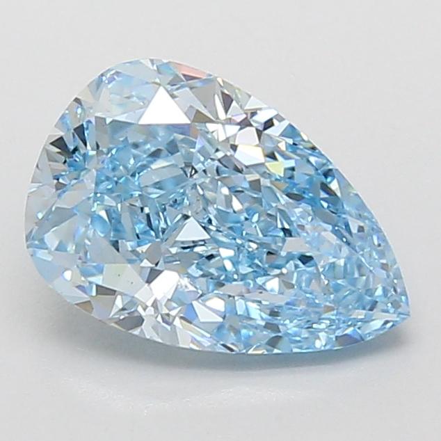 2.05 Ct. Fancy Vivid Blue Pear Lab Grown Diamond