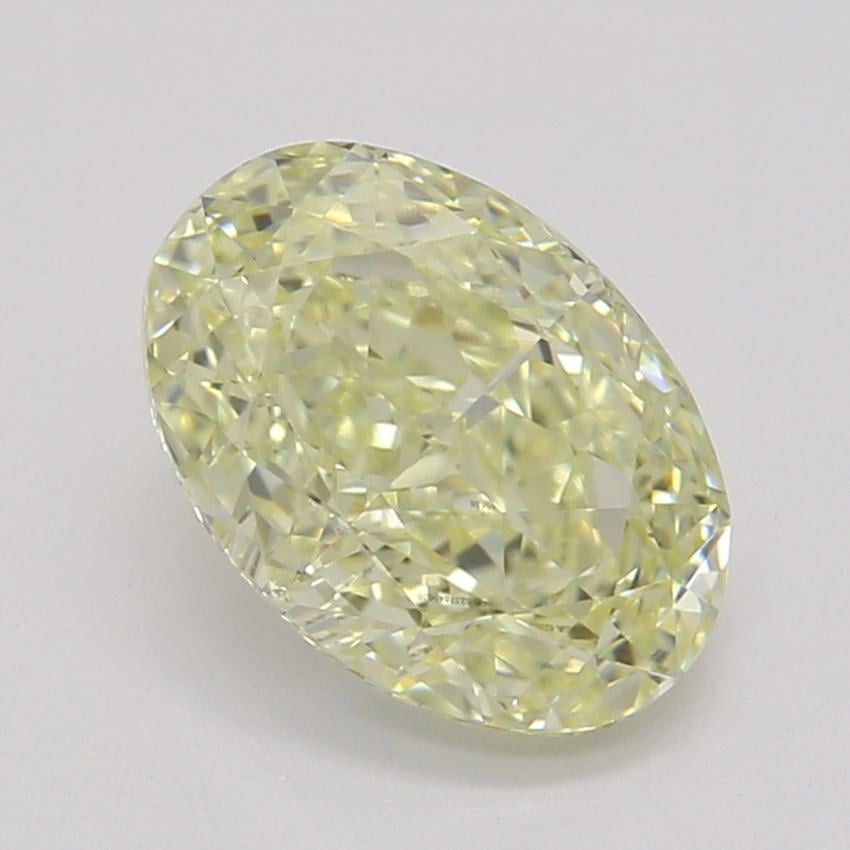 1.00 Ct. Fancy Light Yellow Oval Diamond
