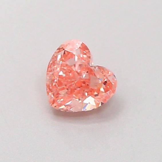 0.35 Ct. Fancy Intense  Pink Heart Lab Grown Diamond