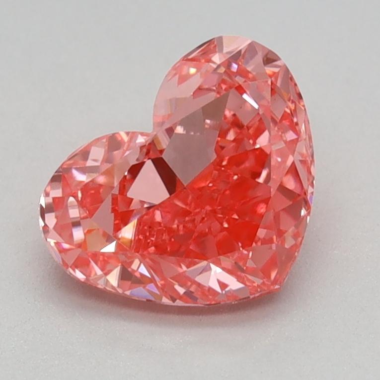 0.98 Ct. Fancy Vivid Pink Heart Lab Grown Diamond