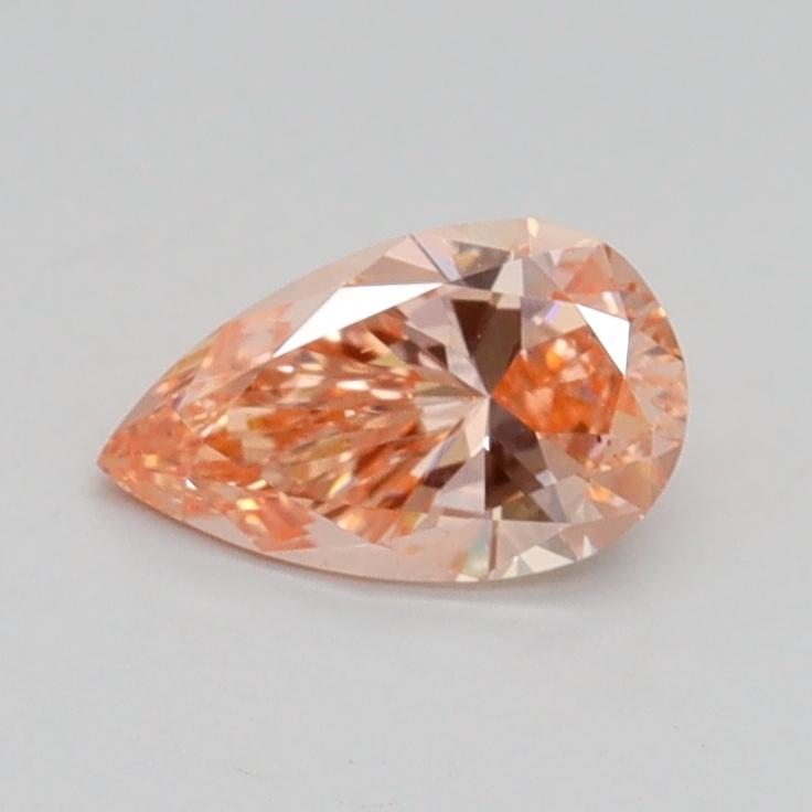 0.51 Ct. Fancy Intense Pink Pear Lab Grown Diamond