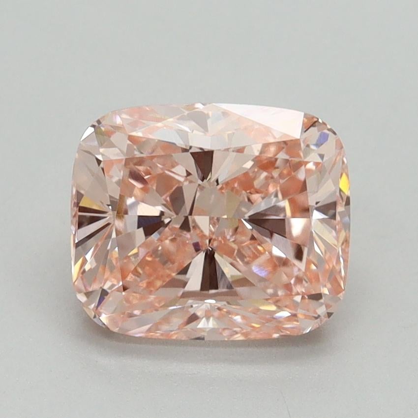 2.02 Ct. Fancy Intense Pink Cushion Lab Grown Diamond